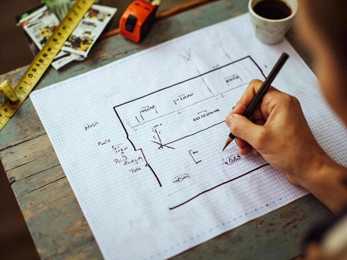 Step 1 of How to Build a Drip Irrigation System: Sketch Your Garden and Plan the Layout