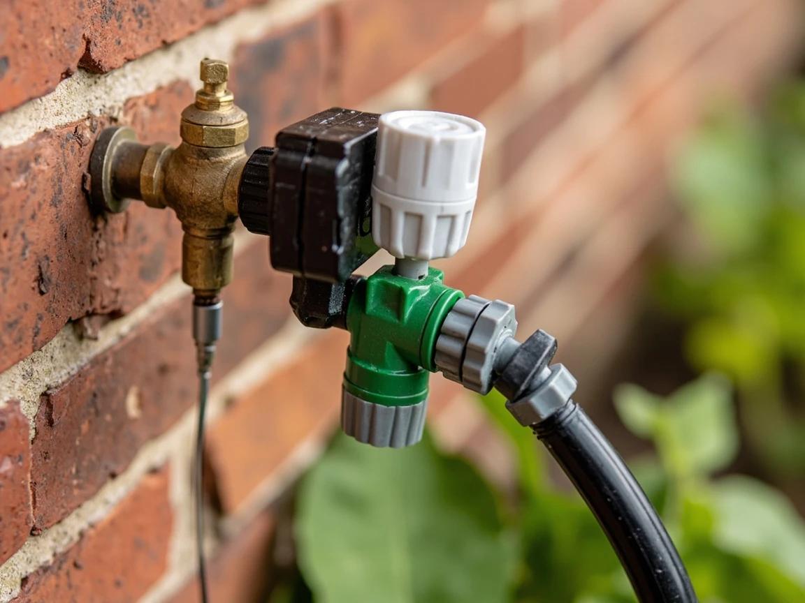 Step 3 of How to Build a Drip Irrigation System: Assemble the Head Assembly at the Spigot