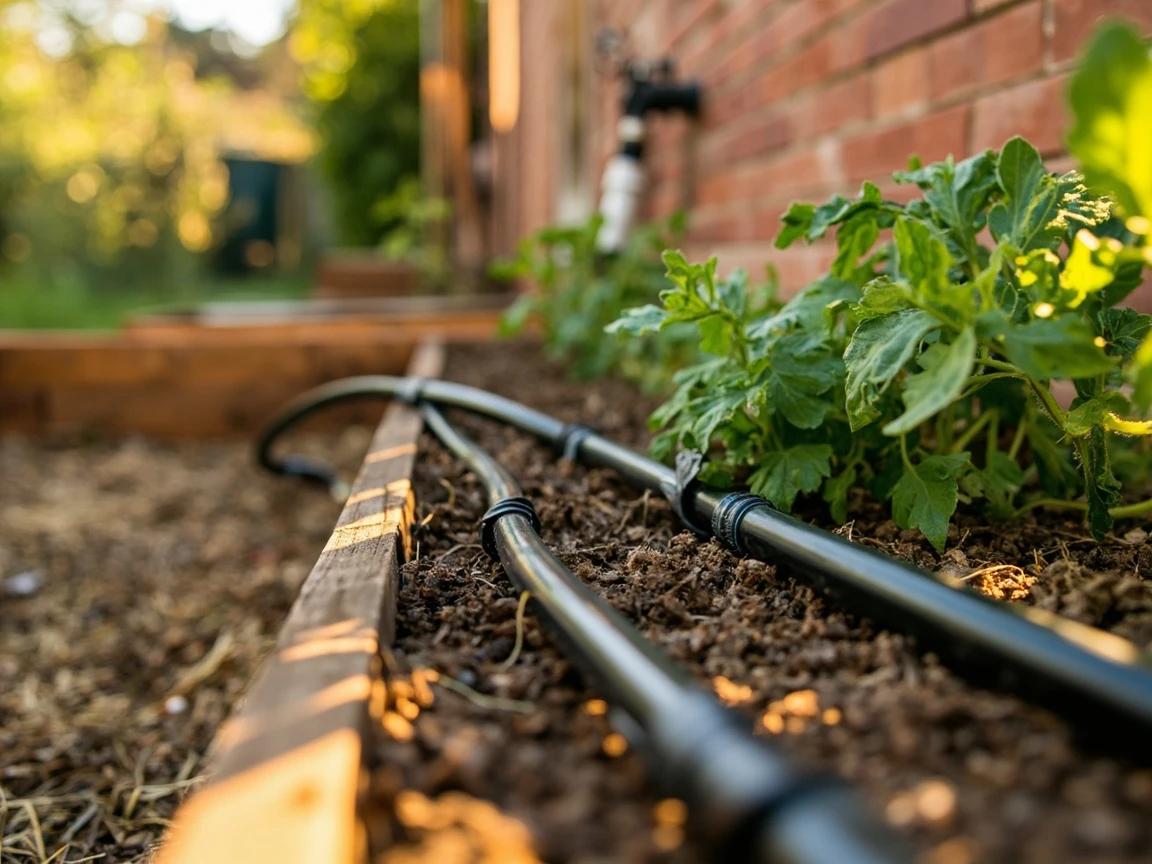 Step 4 of How to Build a Drip Irrigation System: Lay Out the Mainline Tubing