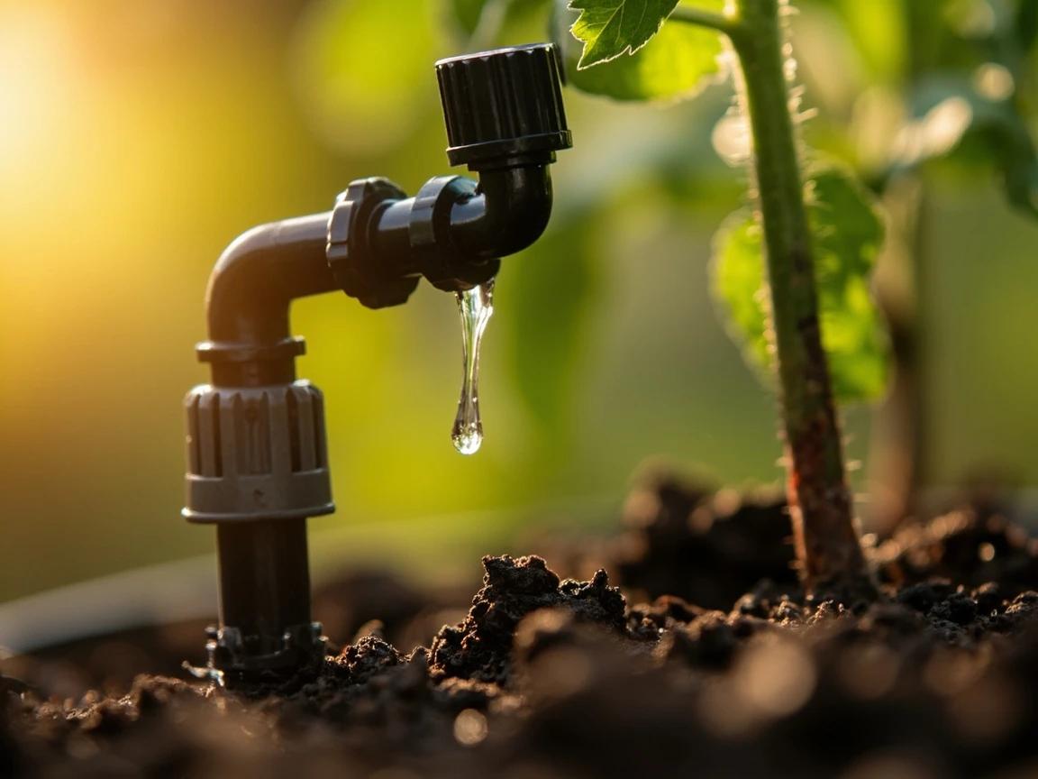 Step 8 of How to Build a Drip Irrigation System: Pressurize and Inspect Every Emitter