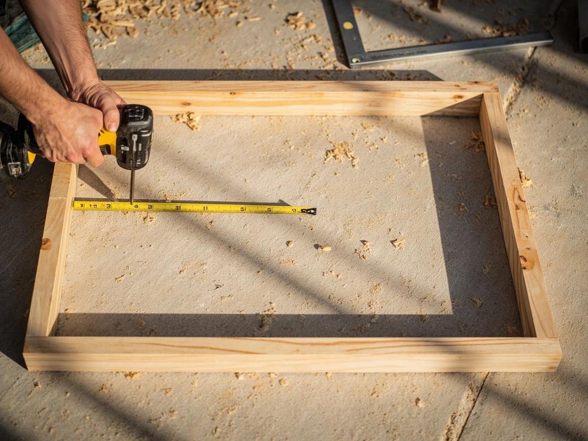 Step 5 of How to Build a Simple Garden Trellis: Build the Lattice Frame