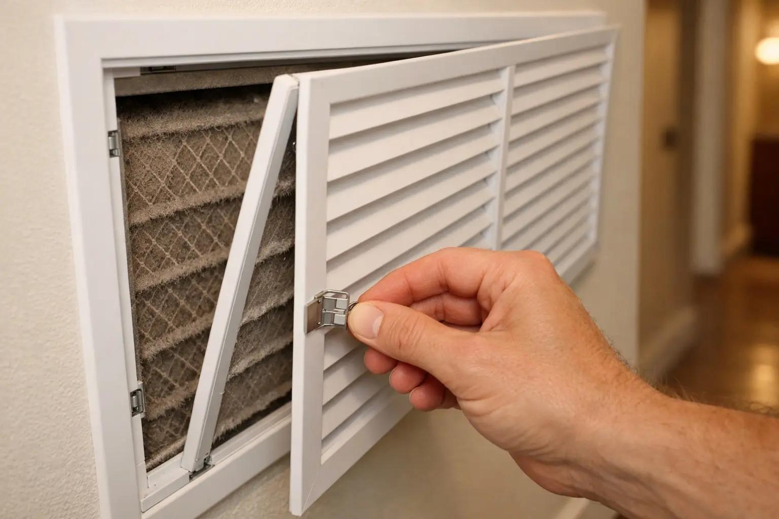 Step 2 of How to Change Your HVAC Filter: Locate the Filter Compartment