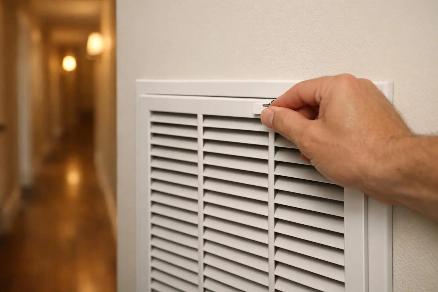 Step 6 of How to Change Your HVAC Filter: Close the Compartment and Restore Power