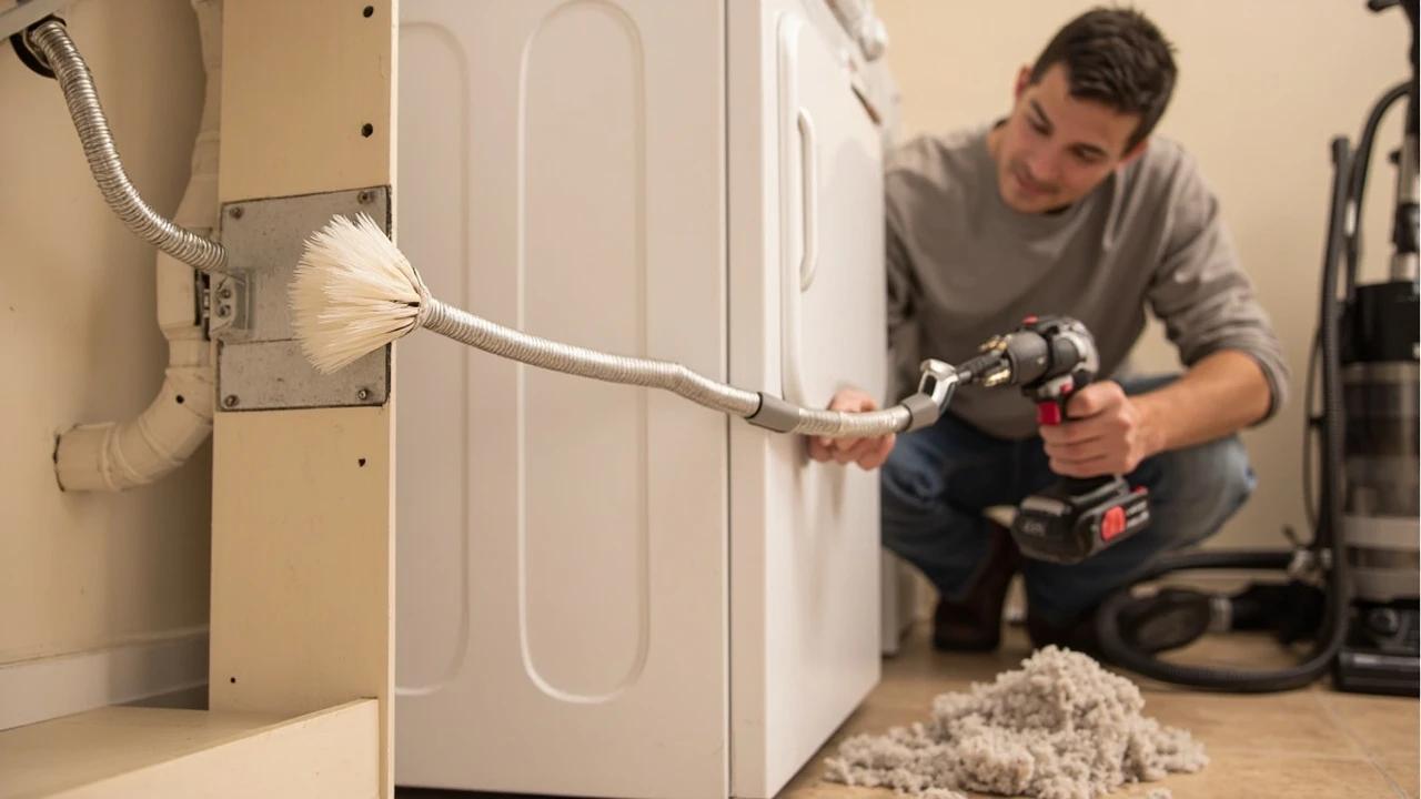 How to Clean a Dryer Vent Duct — finished result