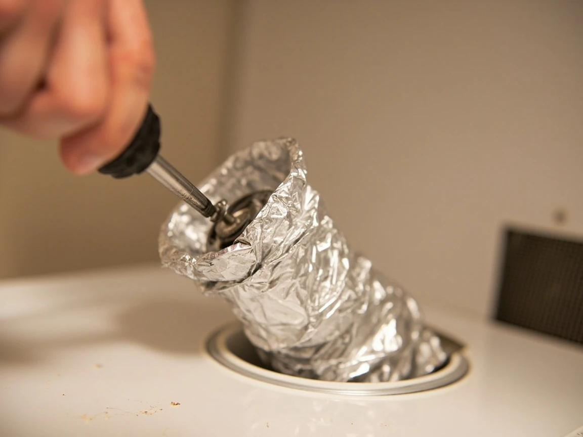 Step 3 of How to Clean a Dryer Vent Duct: Disconnect the Vent Duct from the Dryer