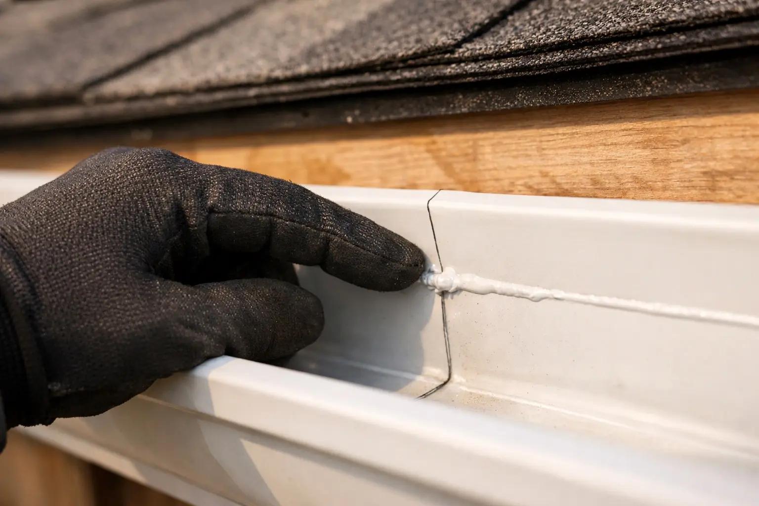 Step 6 of How to Clean Gutters Safely: Inspect for Damage While You're Up There