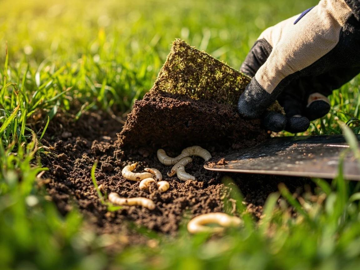 Step 1 of How to Control Grubs and Lawn Pests: Confirm You Have a Grub Problem