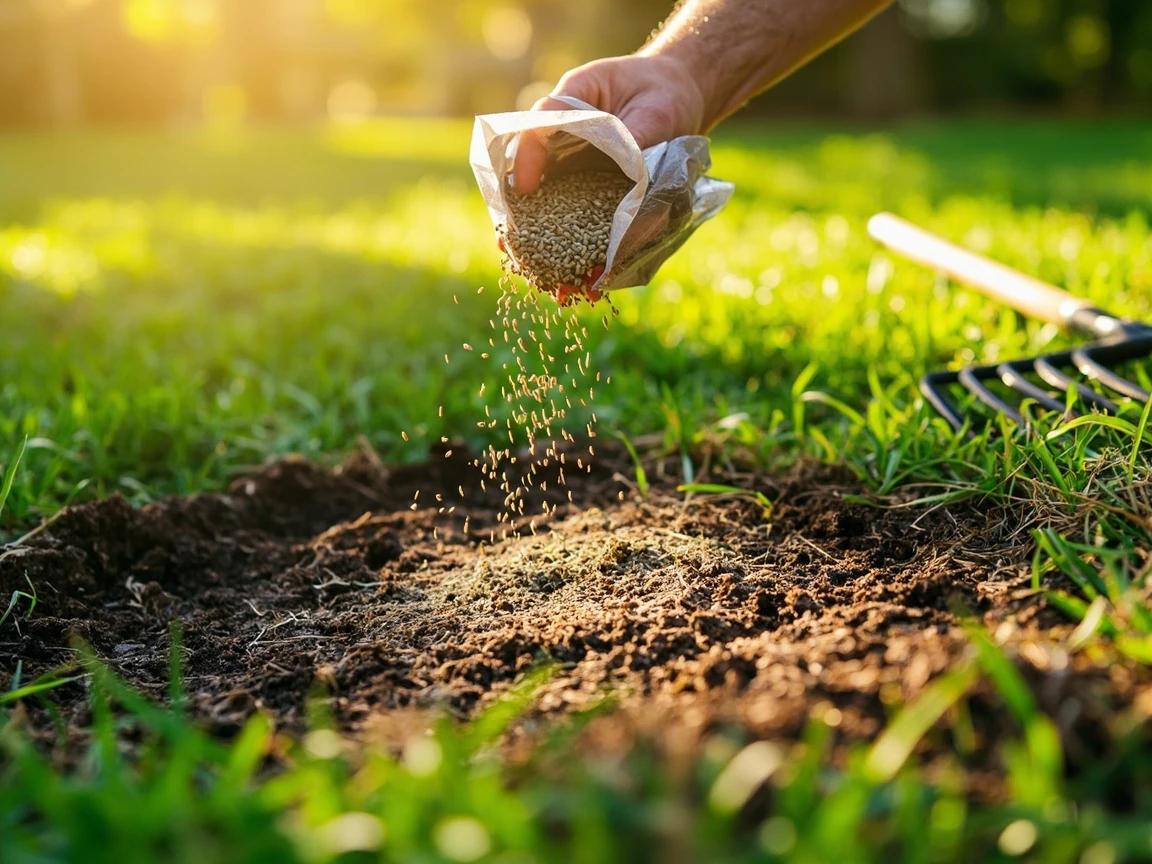 Step 7 of How to Control Grubs and Lawn Pests: Repair the Damaged Areas