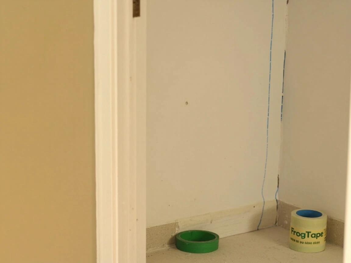 Step 8 of The Cut-In Technique — Clean Paint Lines Without Tape: Practice on an Inconspicuous Spot Before the Visible Walls