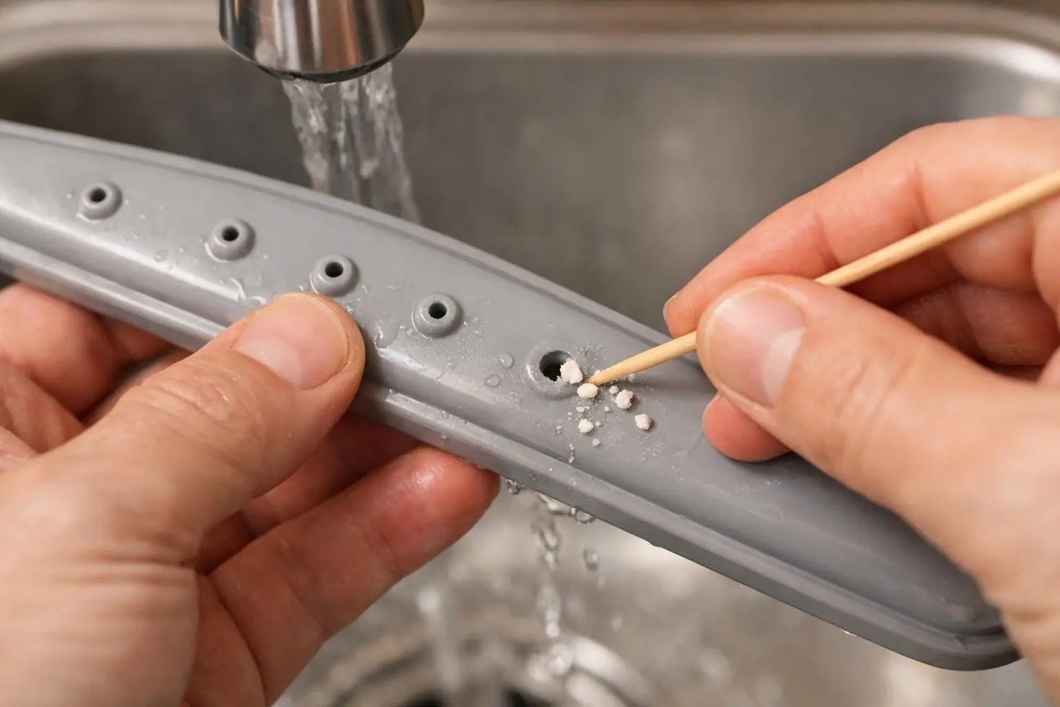 Step 3 of How to Deep Clean a Dishwasher: Clean the Spray Arms