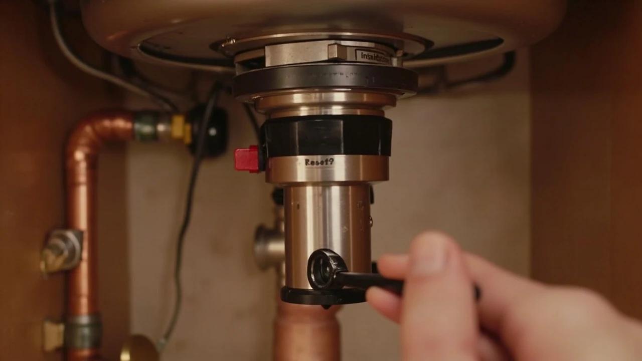 How to Fix a Garbage Disposal Jam — finished result