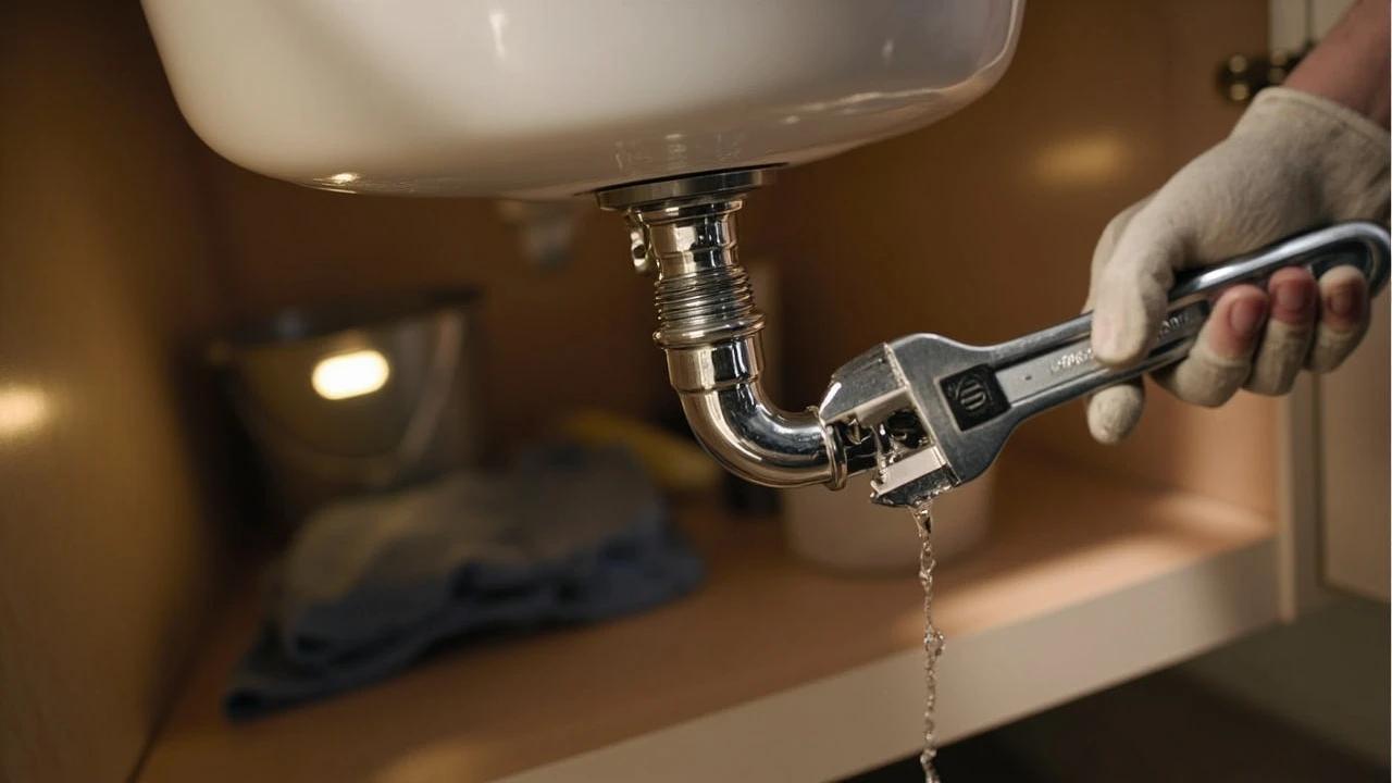 How to Fix a Leaky Pipe Joint — finished result