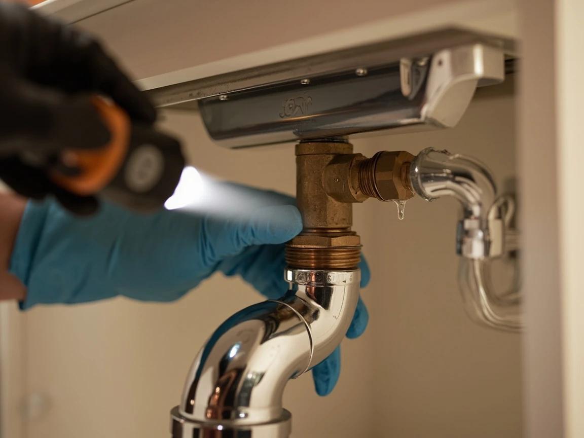 Step 1 of How to Fix a Leaky Pipe Joint: Identify the Joint Type and Locate the Leak