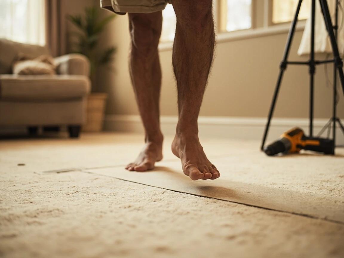 Step 8 of How to Fix a Squeaky Floor (From Above and Below): Test the fix and repeat for remaining squeaks