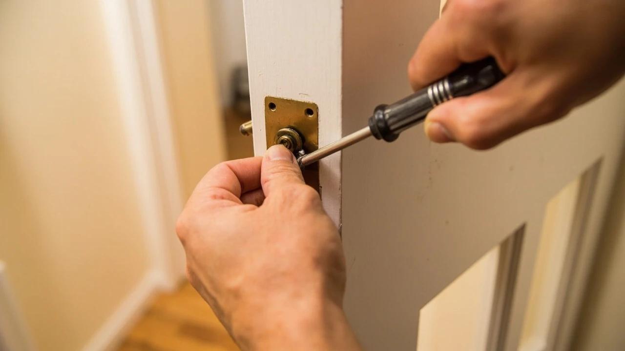 How to Fix a Sticking Door — finished result