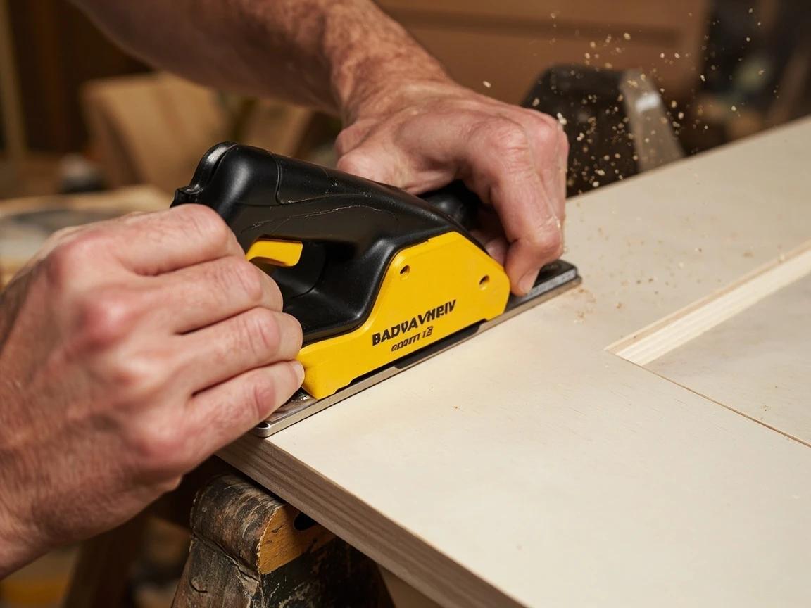 Step 7 of How to Fix a Sticking Door: Plane the Pencil-Marked Edge