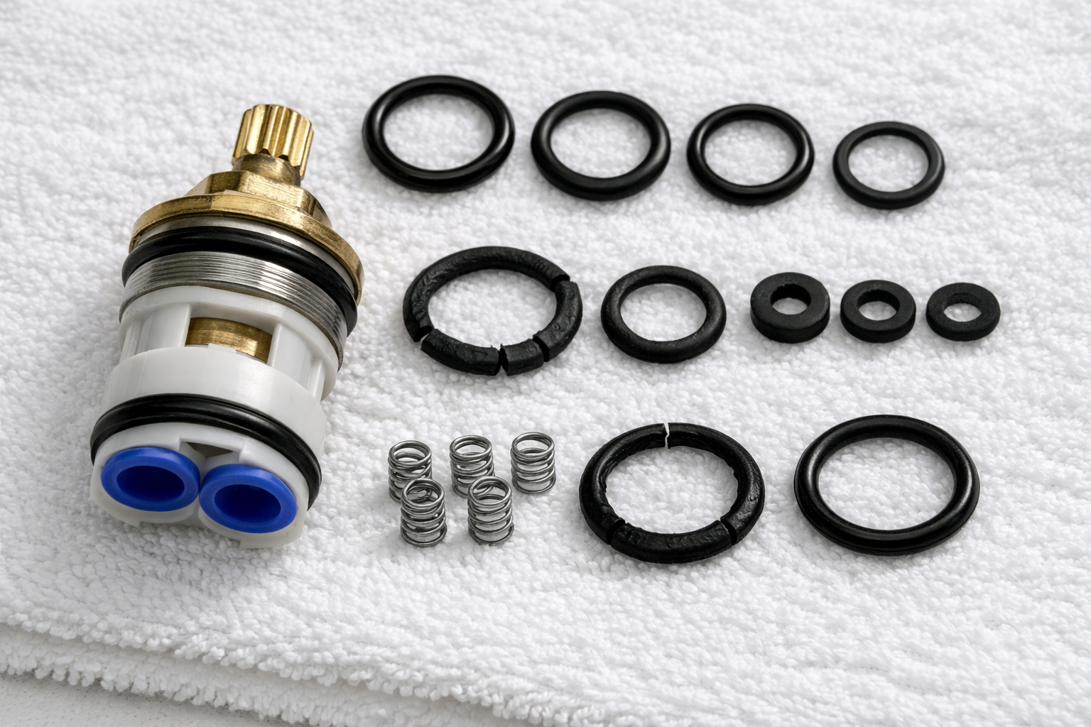 Step 5 of How to Fix a Dripping Faucet: Inspect and Identify Worn Parts