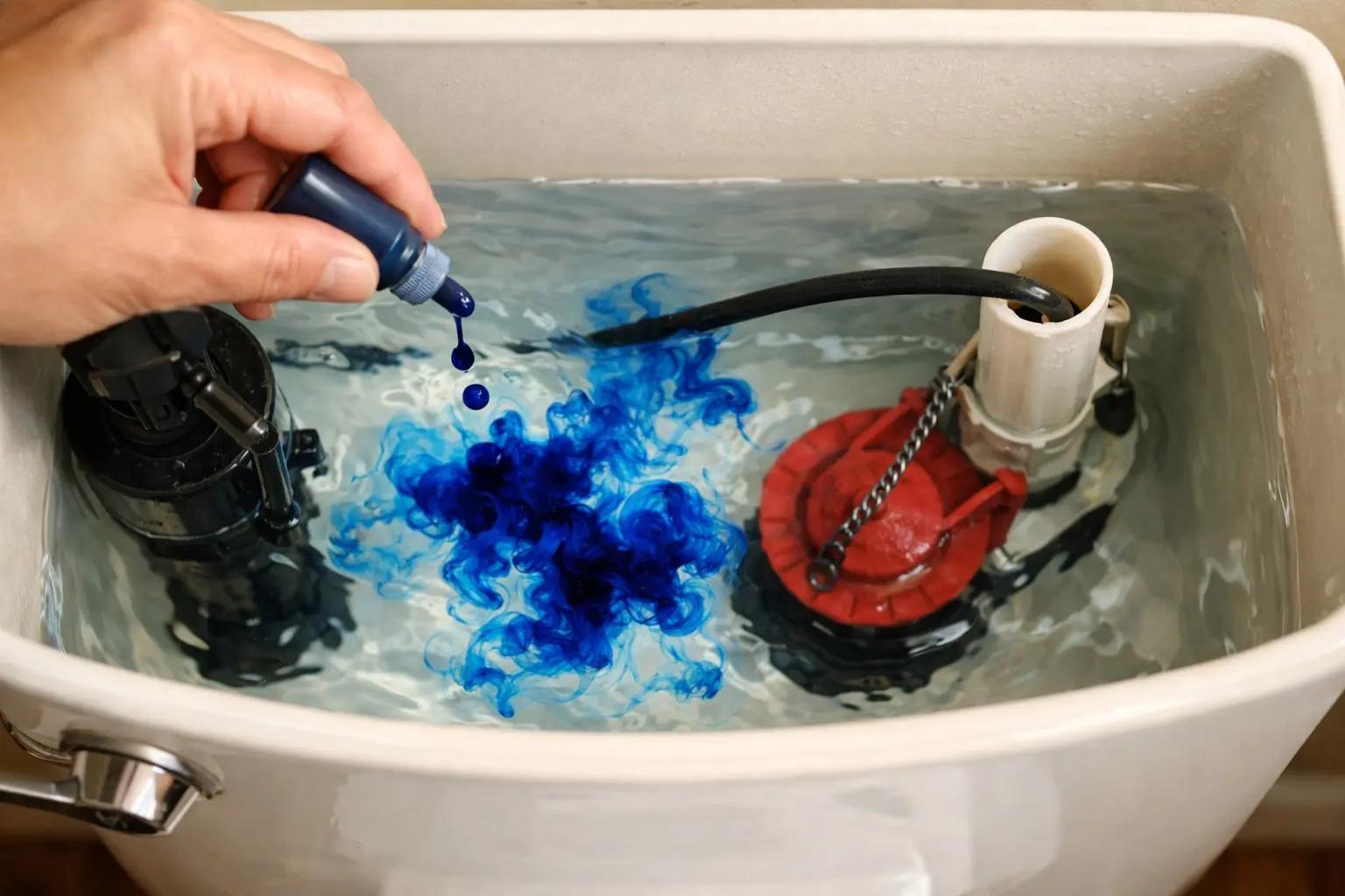 Step 8 of How to Fix a Running Toilet: Perform the Final Dye Test
