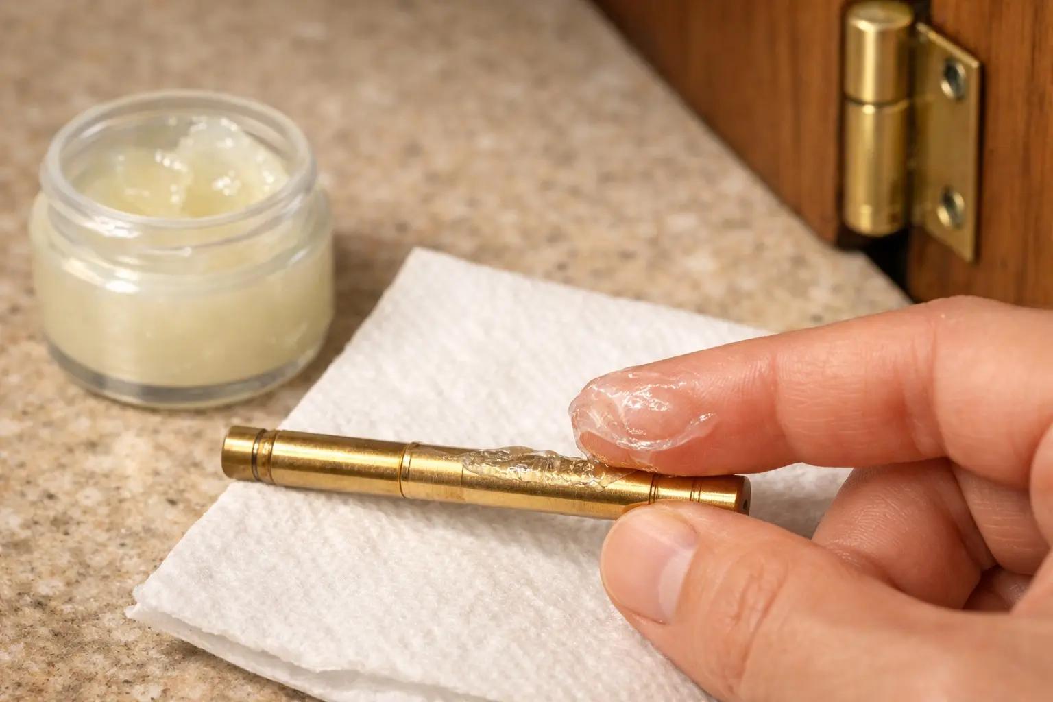 Step 6 of How to Fix a Squeaky Door: Lubricate the Pin and Hinge Barrel