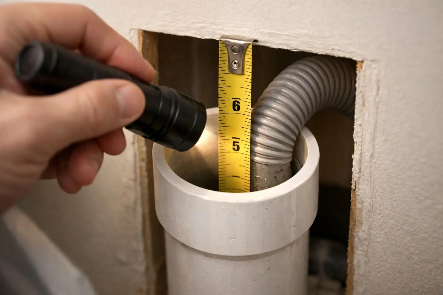 Step 5 of How to Fix a Washing Machine That Won't Drain: Check the Standpipe or Drain Connection