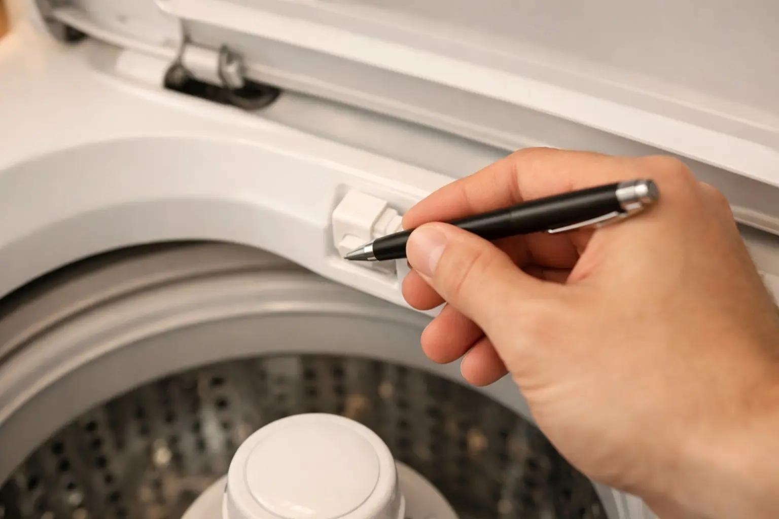 Step 6 of How to Fix a Washing Machine That Won't Drain: Test the Lid Switch (Top-Loaders Only)