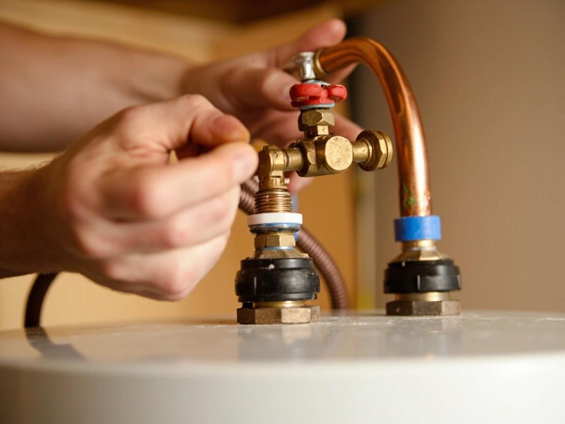 Step 2 of How to Flush a Water Heater Tank: Turn Off the Cold Water Supply