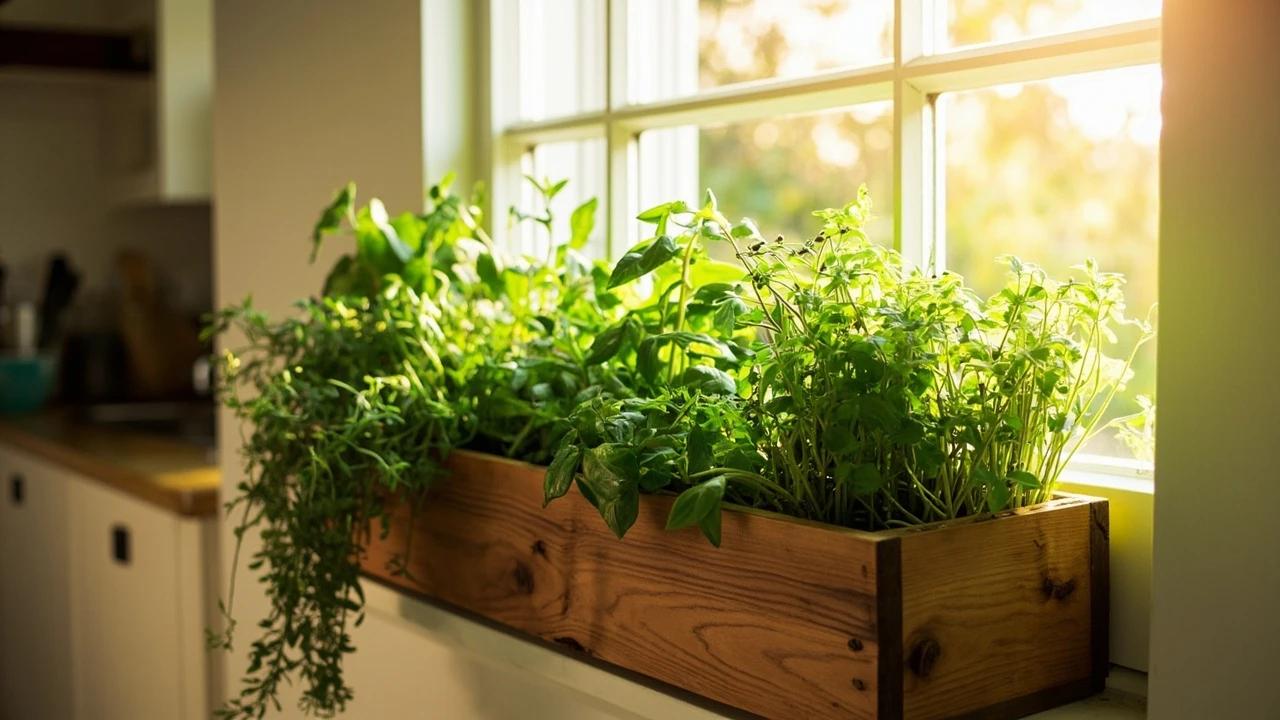 How to Grow Herbs in a Window Box — finished result