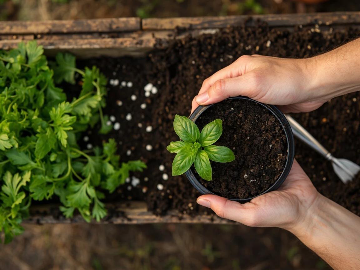 Step 6 of How to Grow Herbs in a Window Box: Plant the Herbs