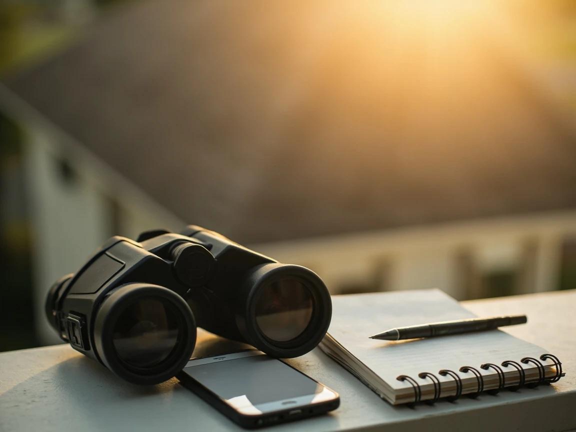 Step 1 of How to Inspect Your Roof for Damage: Pick the Right Time and Grab Binoculars