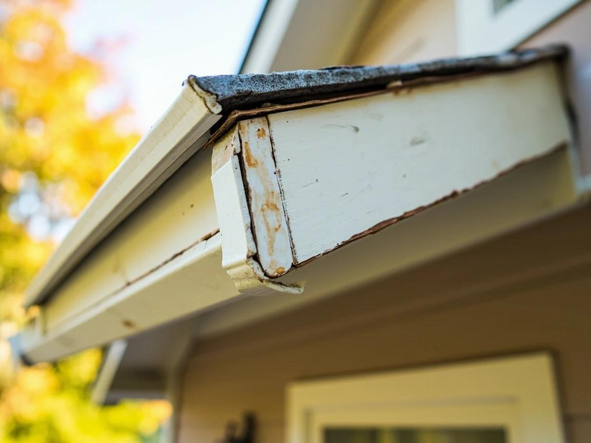 Step 6 of How to Inspect Your Roof for Damage: Inspect the Roof Edges: Gutters, Soffits, and Fascia