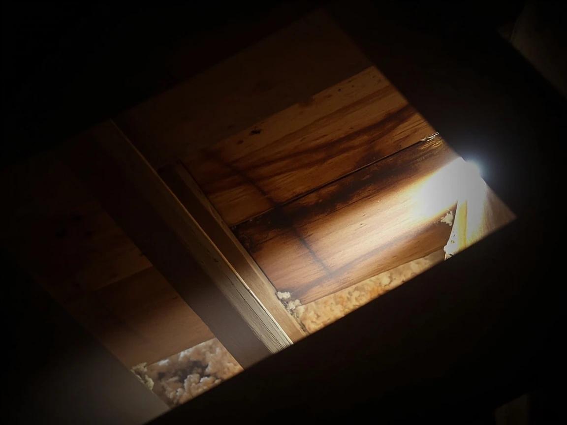 Step 7 of How to Inspect Your Roof for Damage: Go Into the Attic With a Flashlight