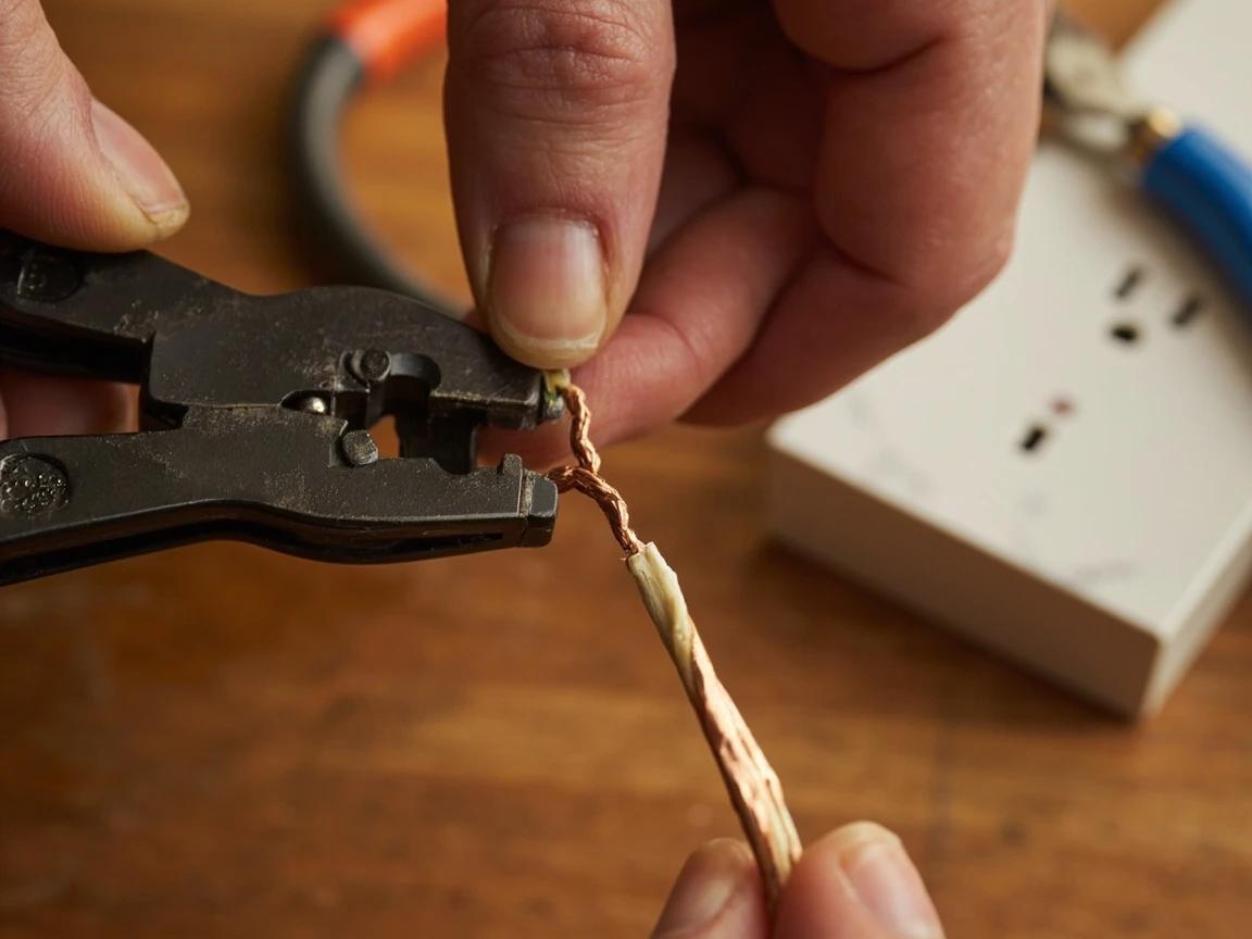 Step 4 of How to Install a GFCI Outlet: Strip and Shape the Wire Ends