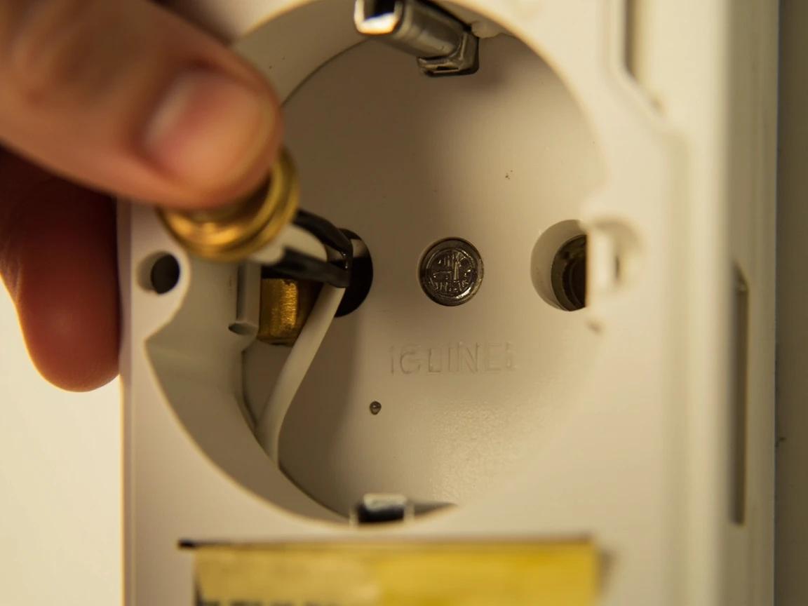Step 5 of How to Install a GFCI Outlet: Wire the LINE Terminals and Ground