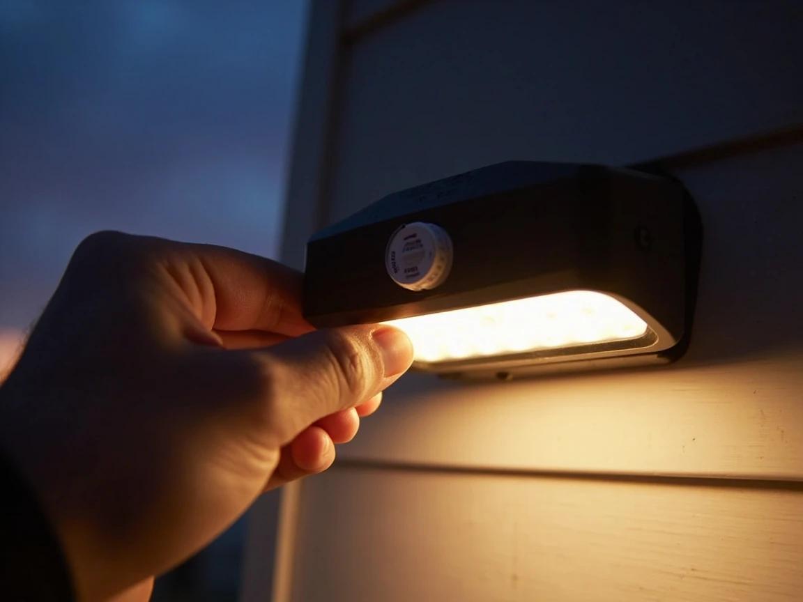 Step 9 of How to Install a Motion Sensor Light: Restore Power and Fine-Tune Settings