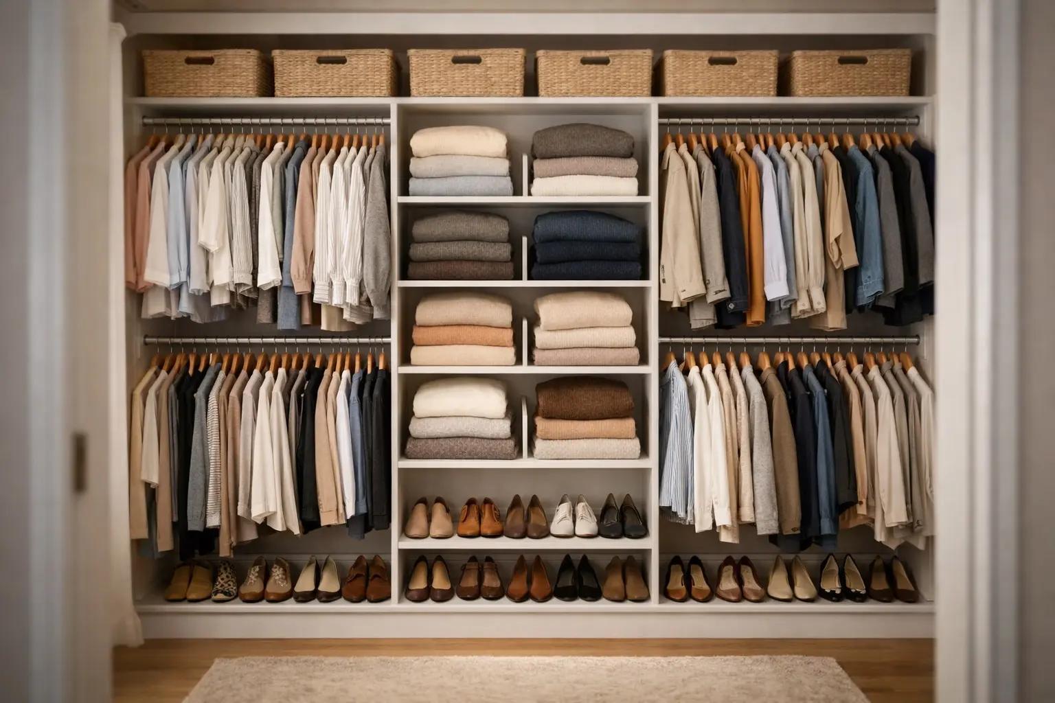 Step 8 of How to Install a Closet Organization System: Test the System and Organize Your Clothing