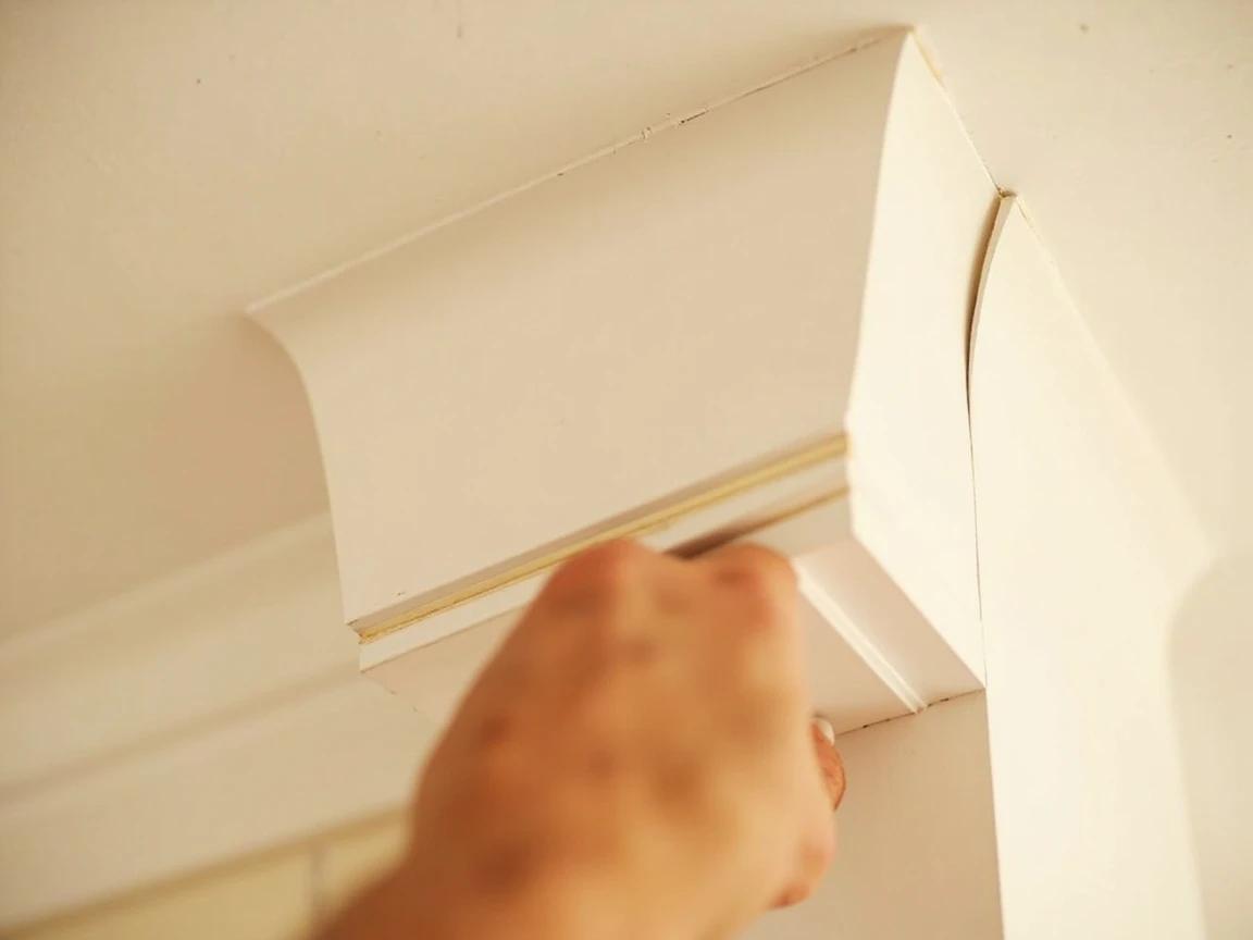 Step 6 of How to Install Crown Molding: Miter the outside corners