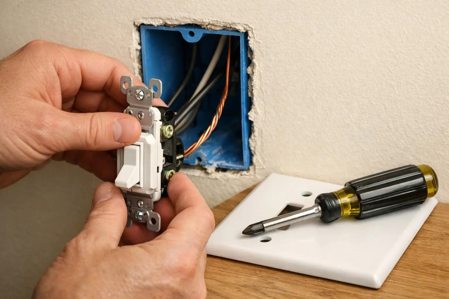Step 2 of How to Install a Dimmer Switch: Remove the Wall Plate and Old Switch