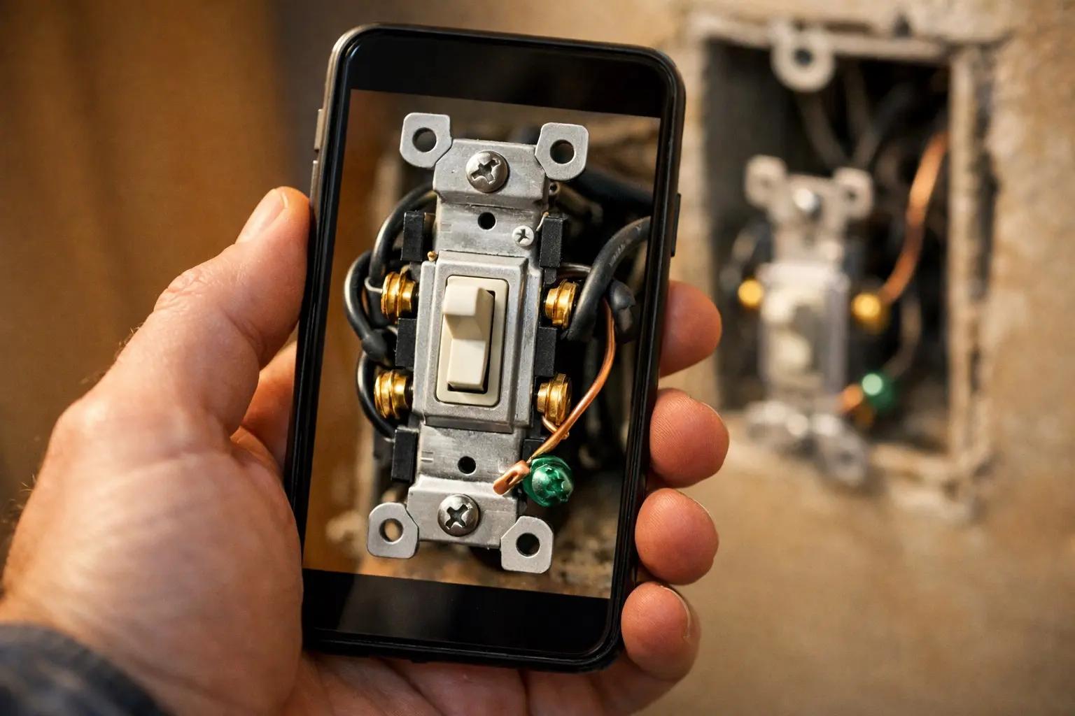 Step 3 of How to Install a Dimmer Switch: Photograph and Identify the Wiring
