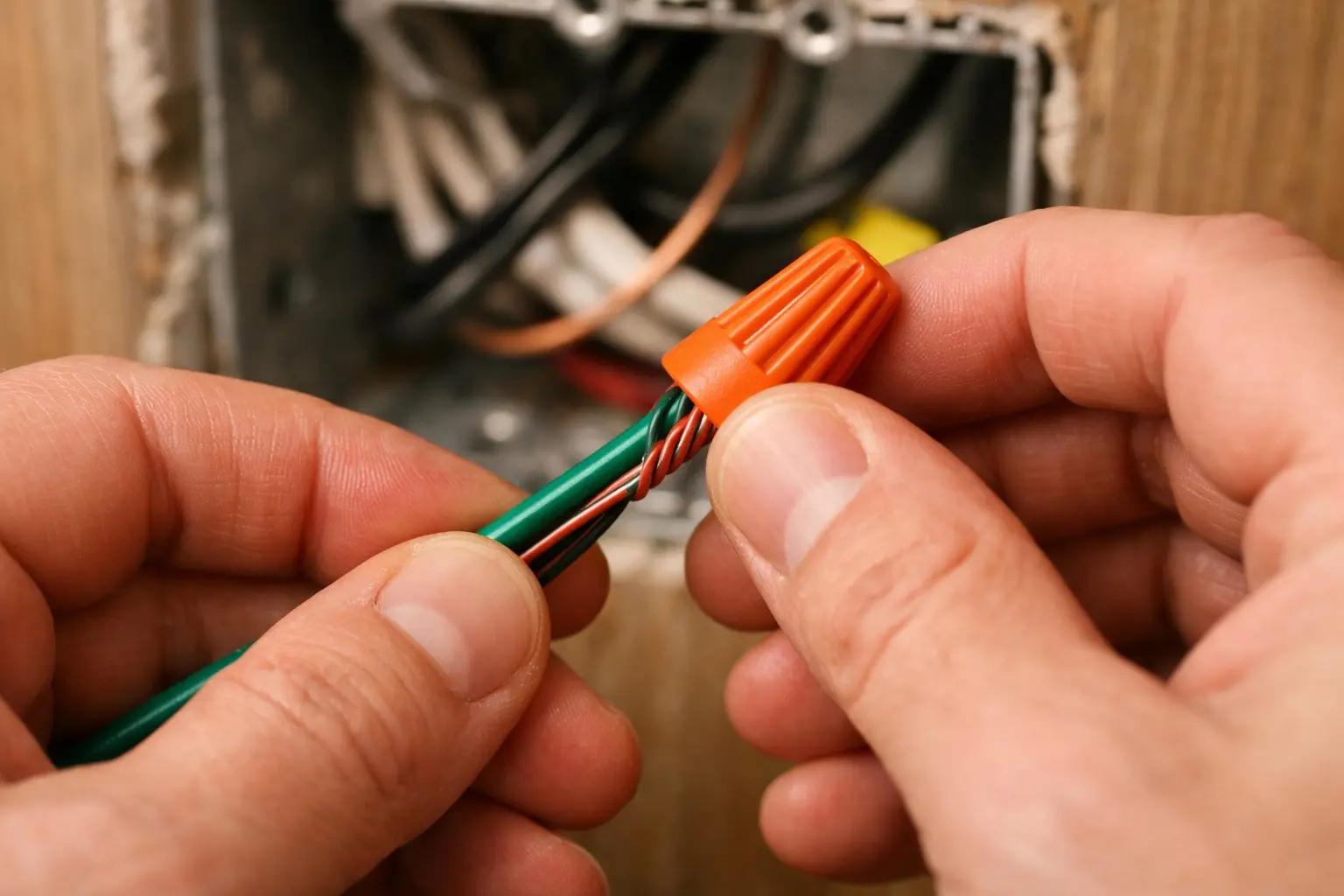 Step 5 of How to Install a Dimmer Switch: Connect the Ground Wire to the Dimmer
