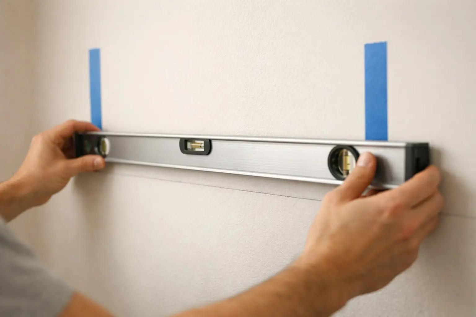 Step 2 of How to Install Floating Shelves: Determine Shelf Height and Mark the Level Line