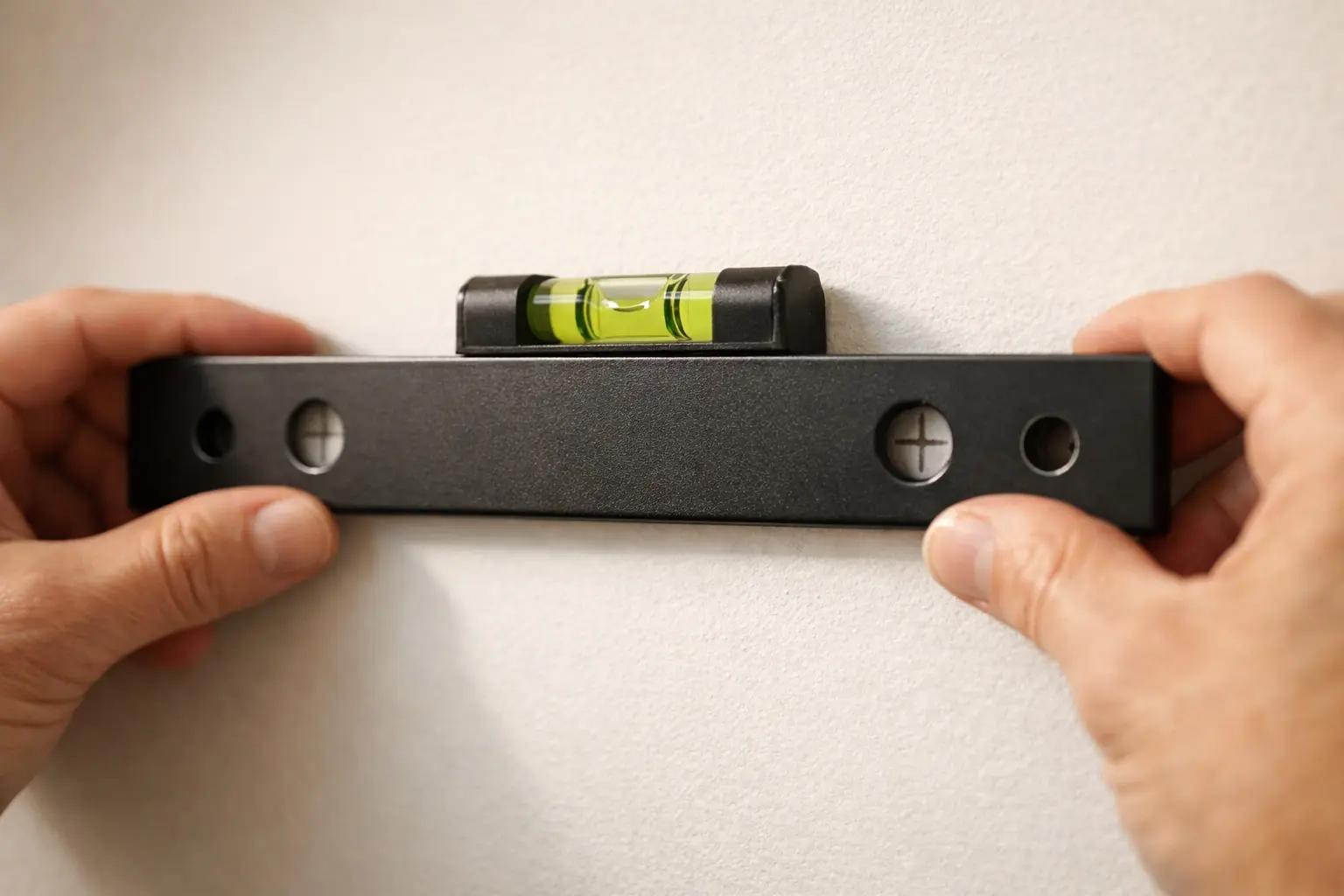 Step 3 of How to Install Floating Shelves: Position the Mounting Bracket and Mark Screw Holes