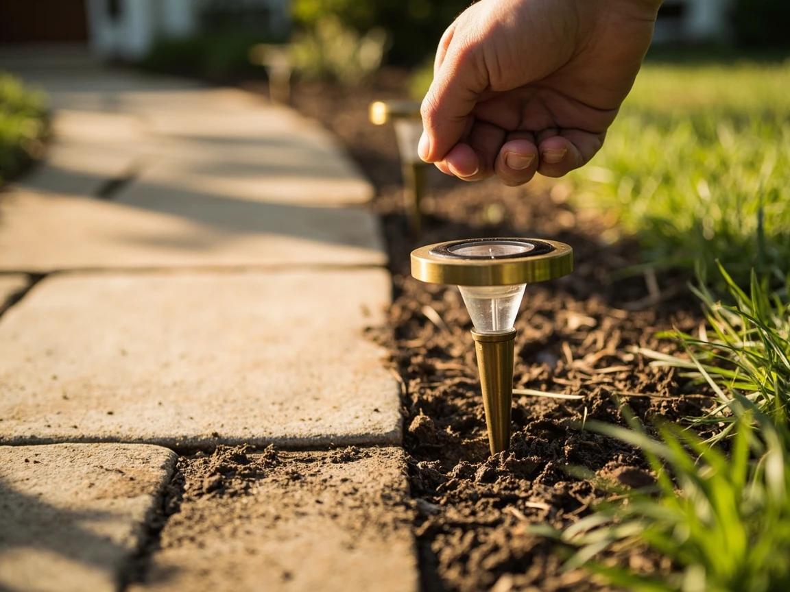 Step 4 of How to Install Outdoor Landscape Lighting: Position and Stake the Fixtures