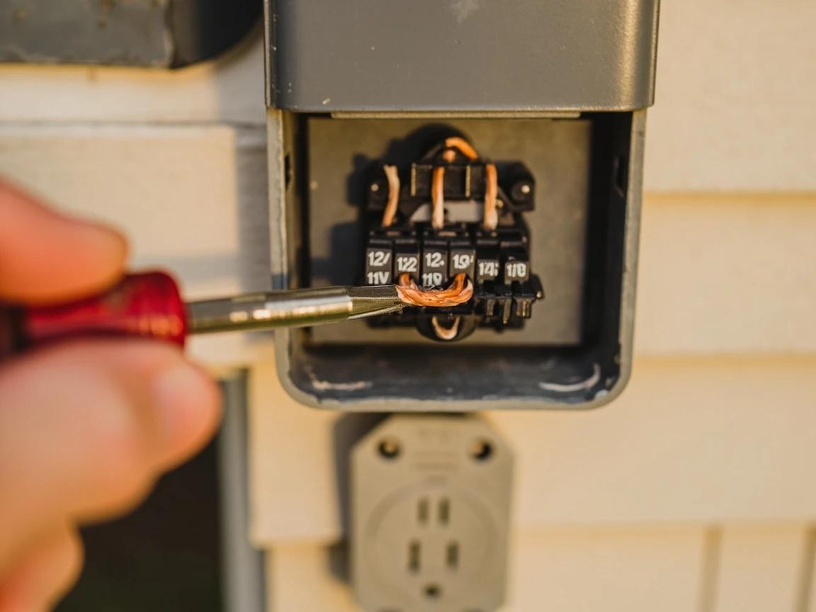 Step 6 of How to Install Outdoor Landscape Lighting: Wire the Cable to the Transformer