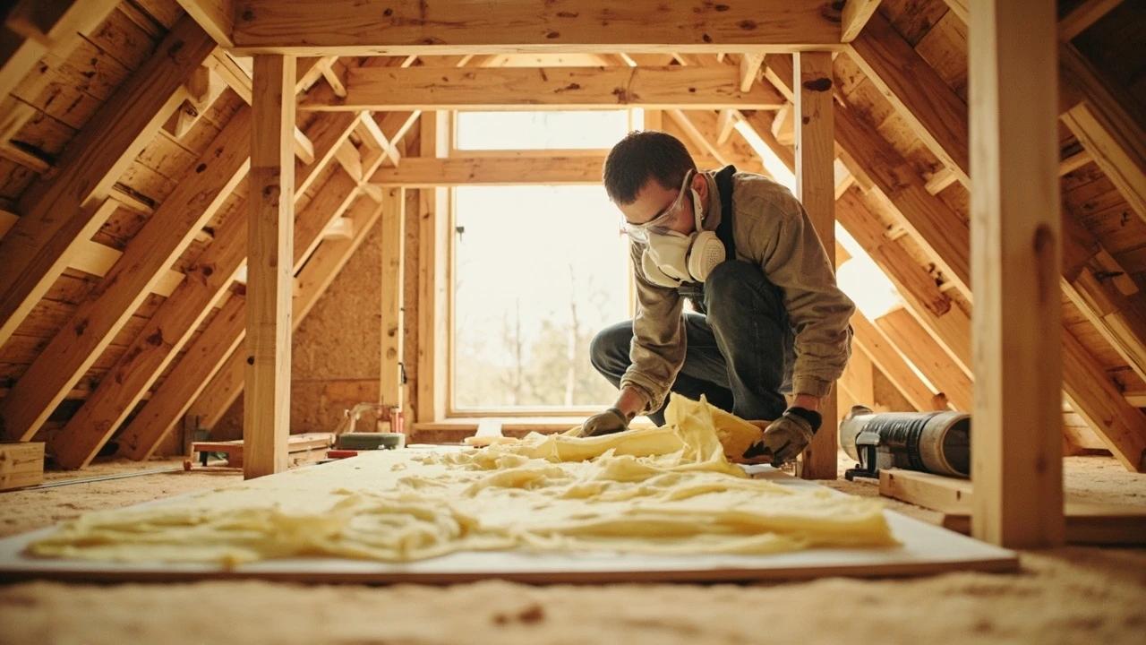 How to Insulate an Attic — finished result