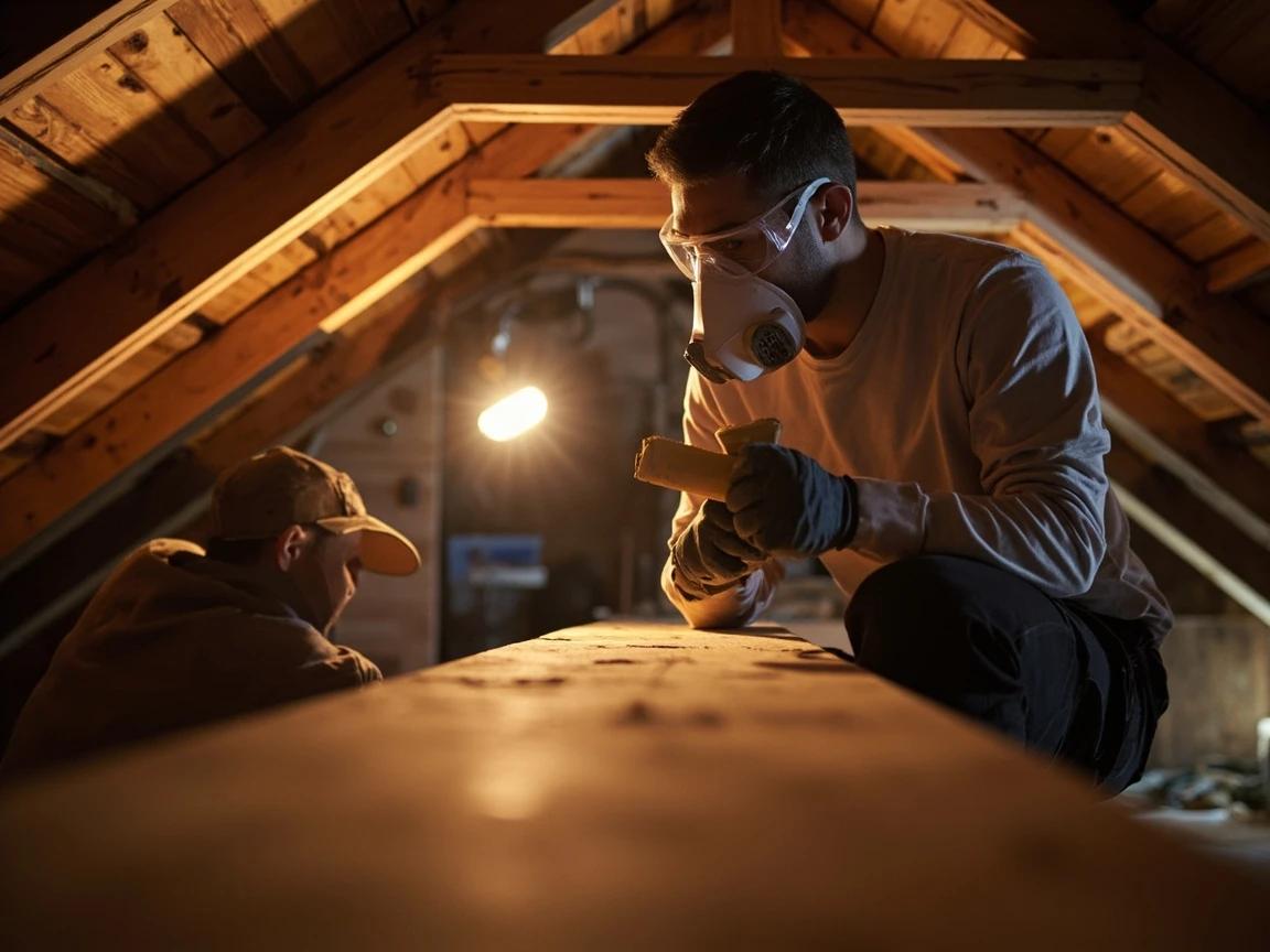 Step 2 of How to Insulate an Attic: Gear Up and Set Safe Footing
