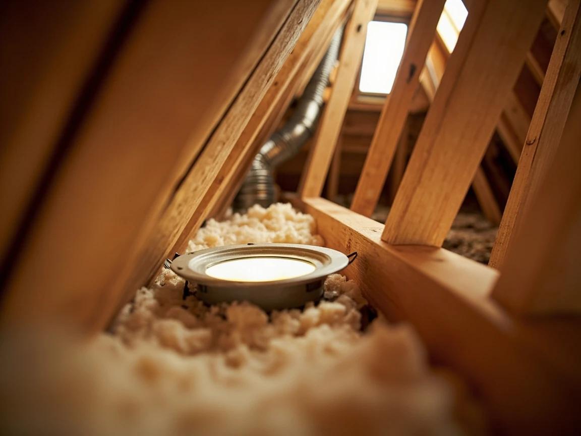 Step 3 of How to Insulate an Attic: Clear the Hazards: Recessed Lights, the Flue, and Old Wiring