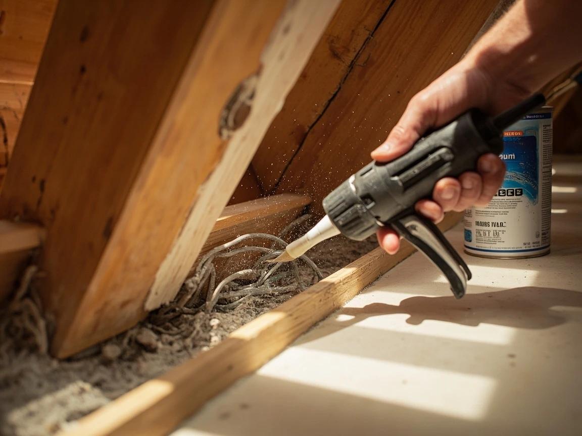 Step 4 of How to Insulate an Attic: Air-Seal the Attic Floor First