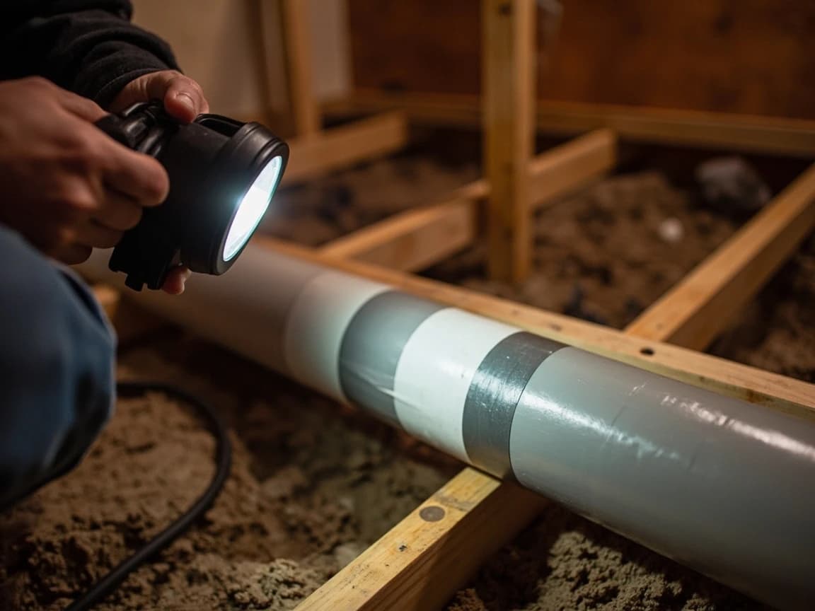 Step 10 of How to Insulate Exposed Pipes for Winter: Check the Work Before the First Hard Freeze