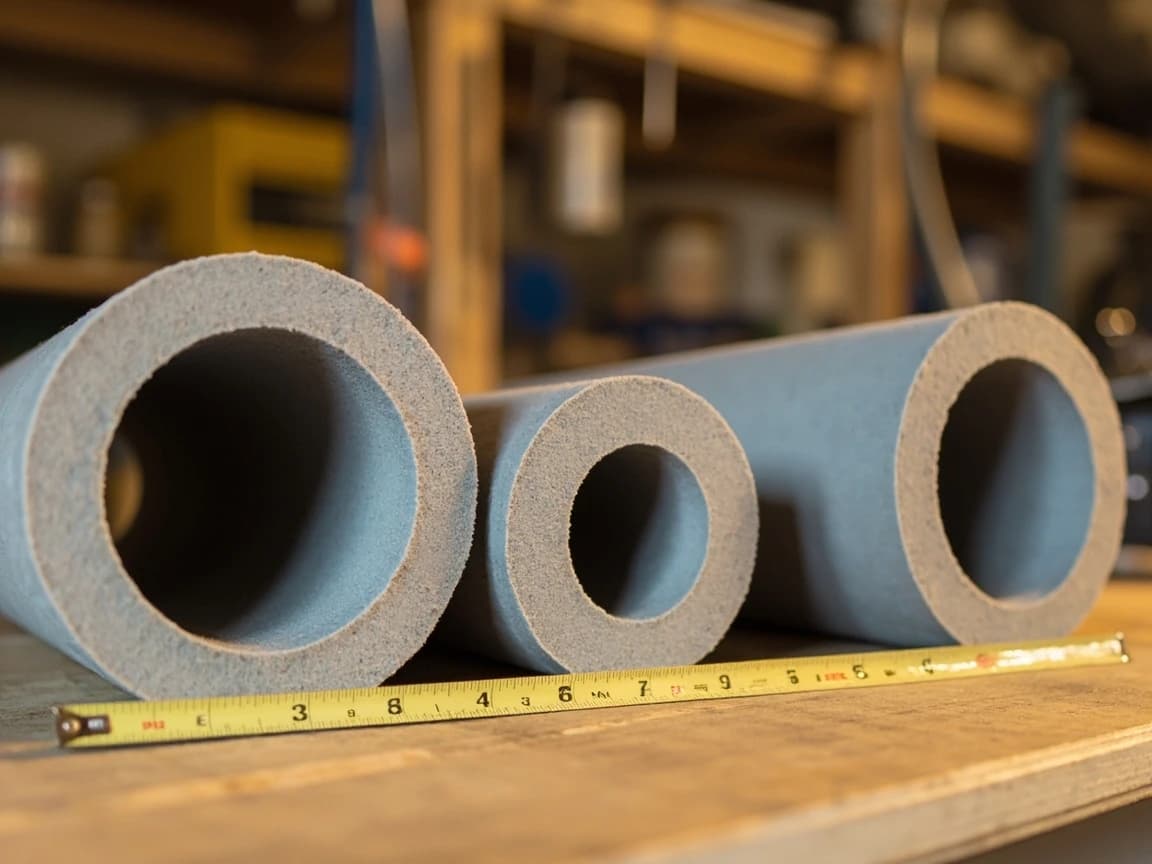 Step 3 of How to Insulate Exposed Pipes for Winter: Choose Wall Thickness for the Space, Not the Pipe