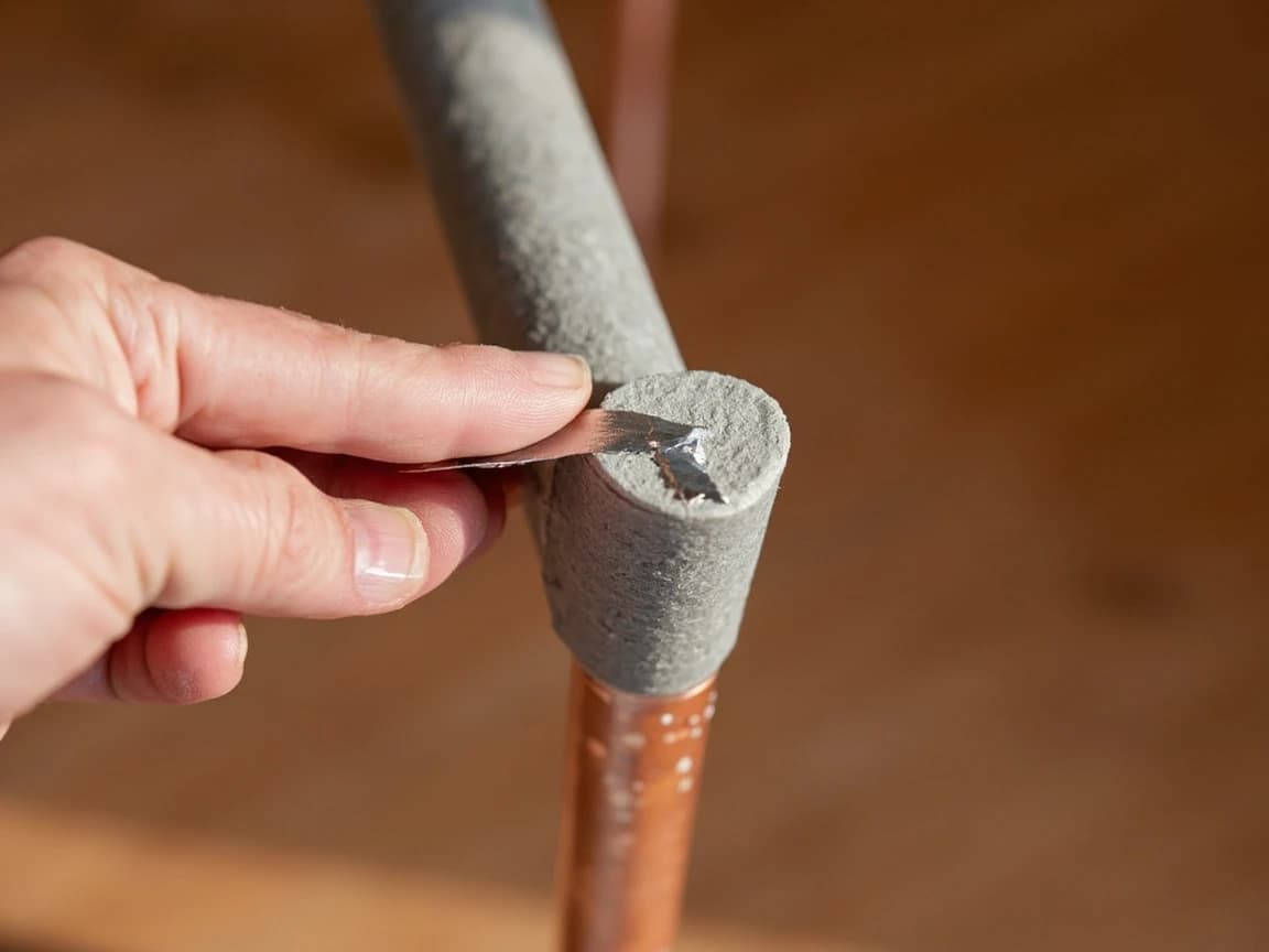 Step 6 of How to Insulate Exposed Pipes for Winter: Miter the Elbows Instead of Leaving Them Bare